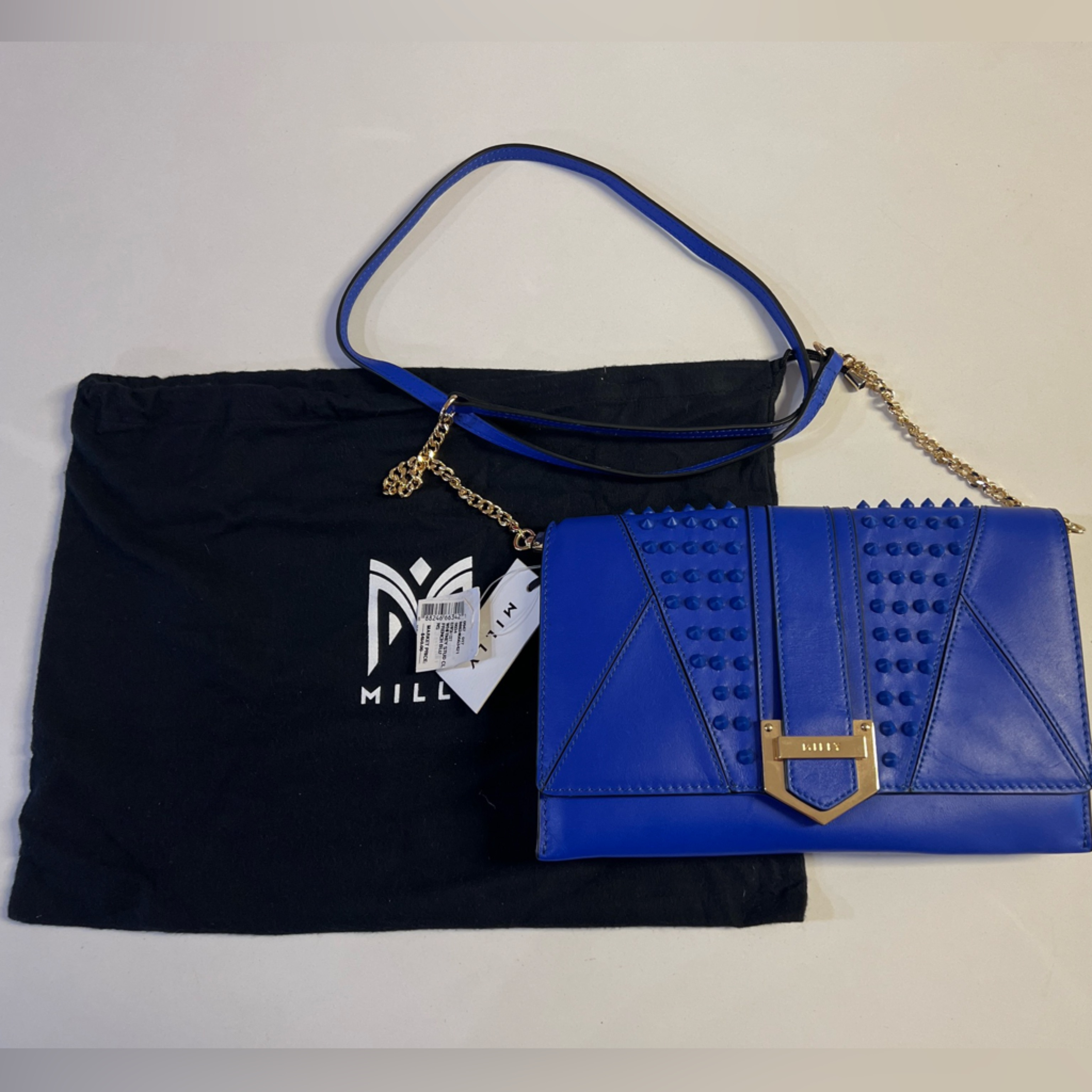 *Nwt Milly Whitney Studio Clutch French Blue Bag